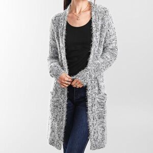 BKE Eyelash Knit Cardigan Sweater